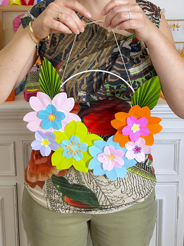 Atelier couronne florale en origami – Image 57