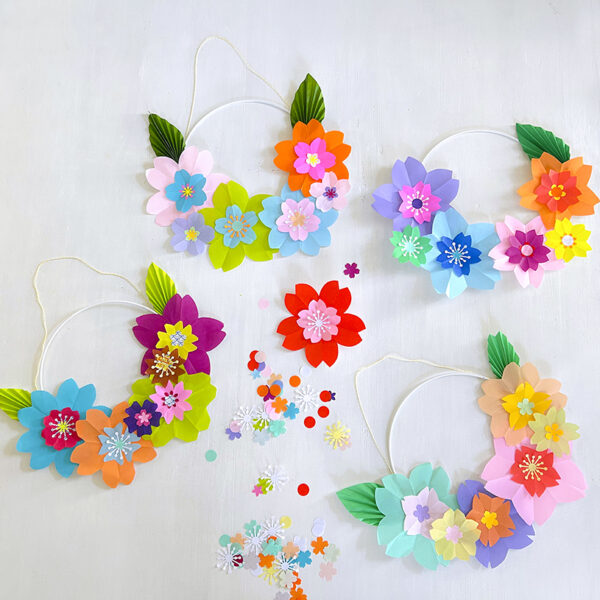 Atelier couronne florale en origami – Image 59