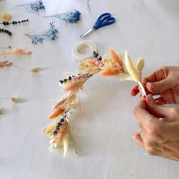 Atelier couronne fleurs séchées – Image 9