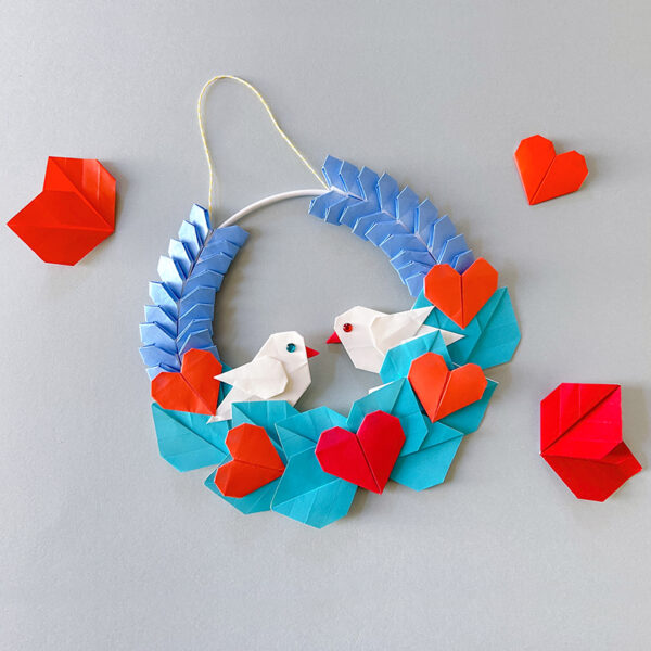 Atelier couronne oiseaux origami