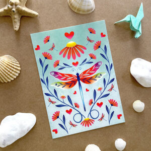 Carte animal totem • La libellule