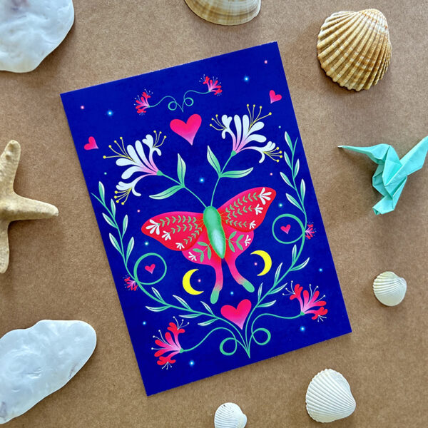 Carte animal totem • Le papillon