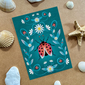 Carte animal totem • La coccinelle