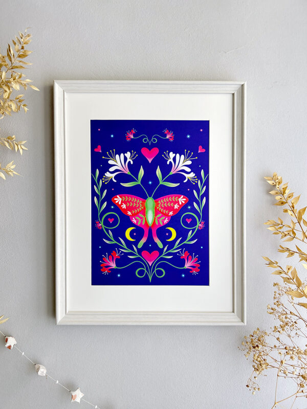 Affiche animal totem • Le papillon