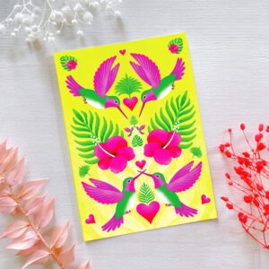 Carte animal totem • Le colibri 3