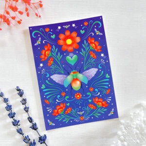 Carte animal totem • Le scarabée