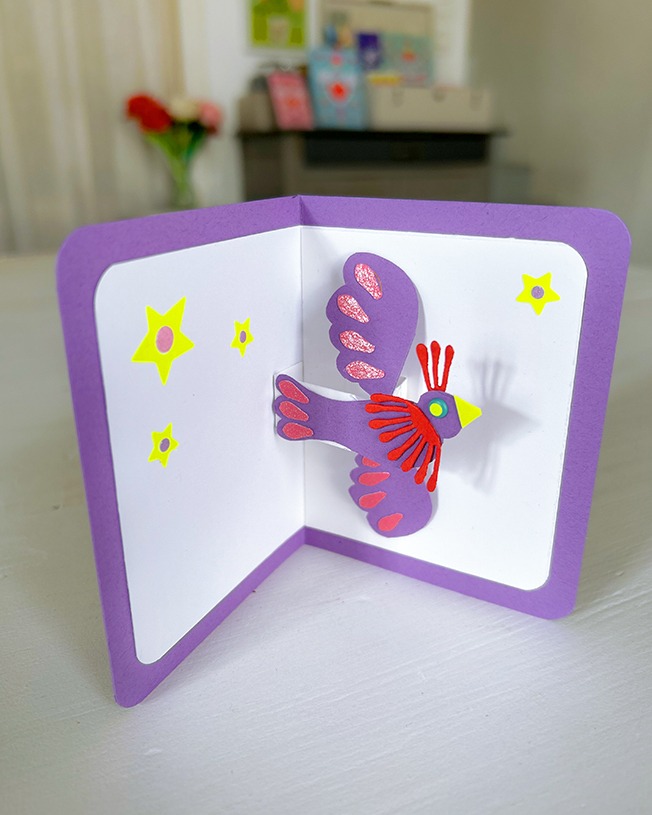 Atelier carte pop-up oiseau – Image 2